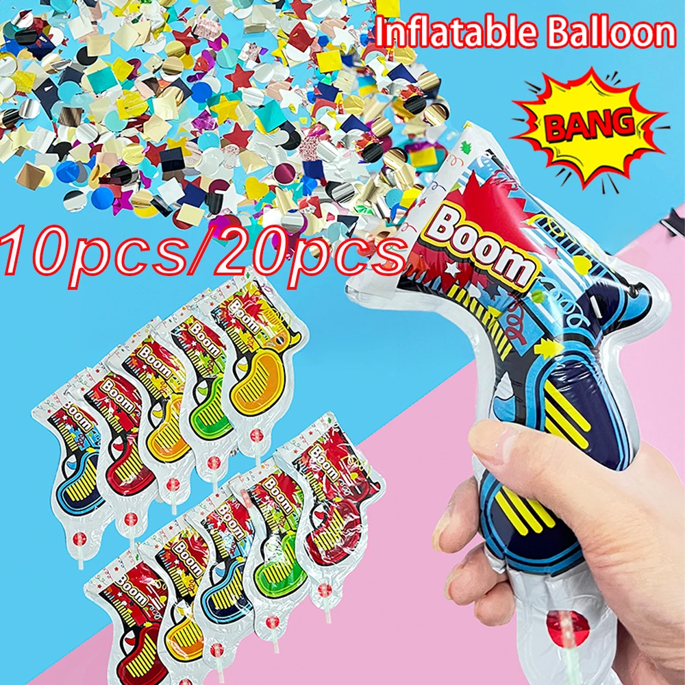 Confetti Cannon Tube - 10 قطع/20 قطعة من بالونات حفلات