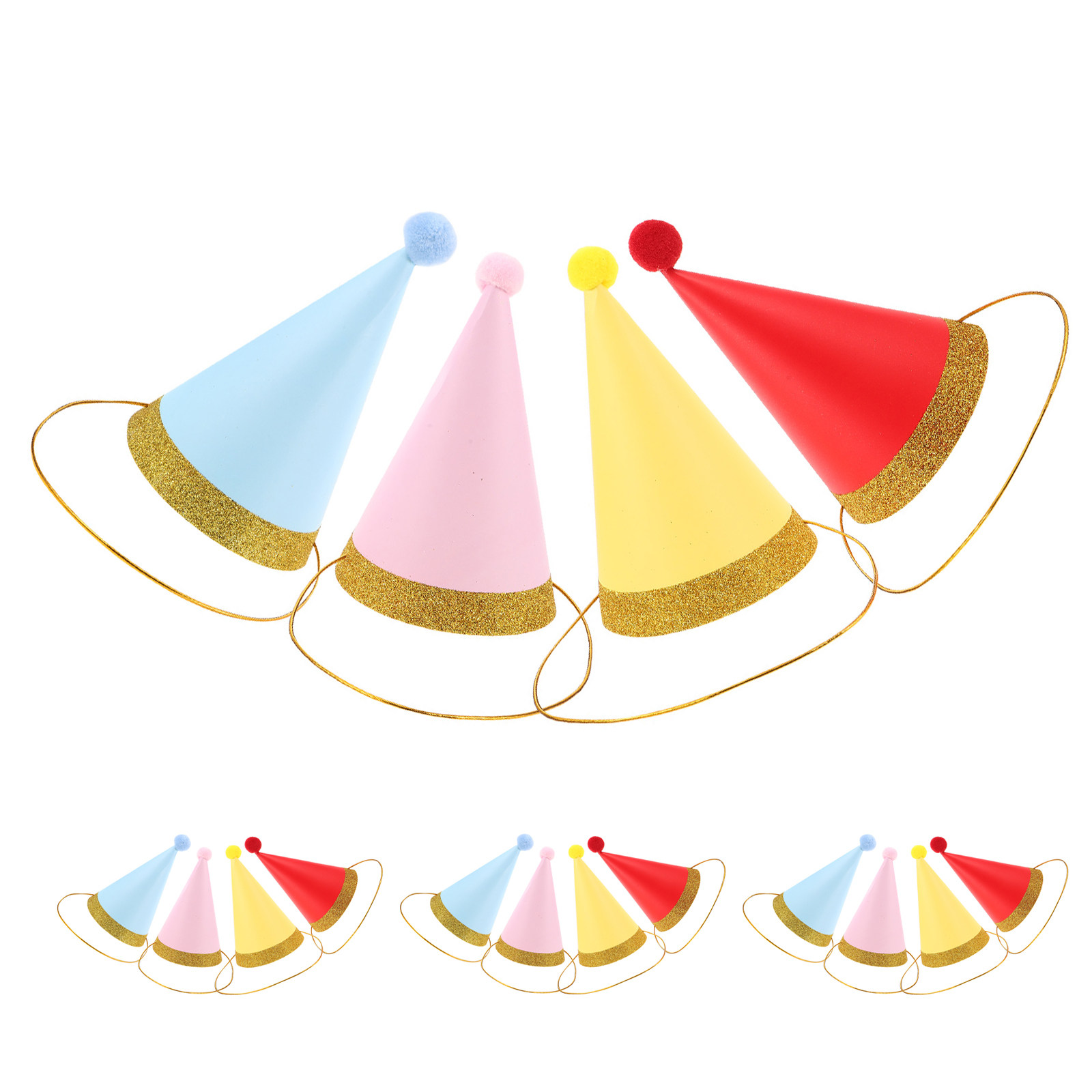 16 قطعة من قبعات أعياد الميلاد - مراجعة Party Hat Cone وسعره