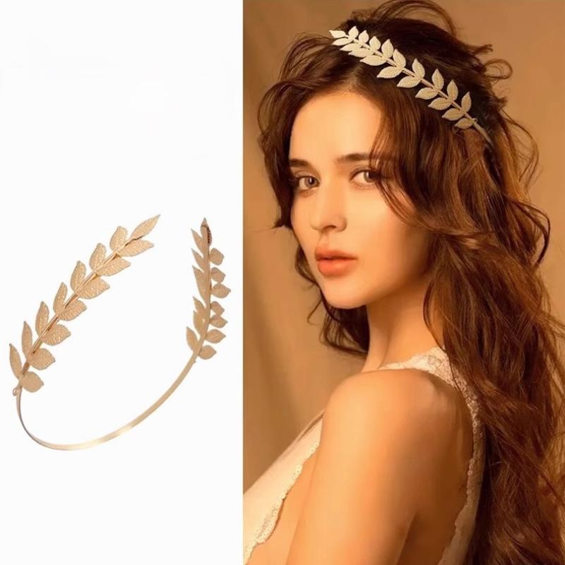 【B】طوق رأس بتصميم أوراق ذهبية  - مراجعة Event Suppliers وسعره