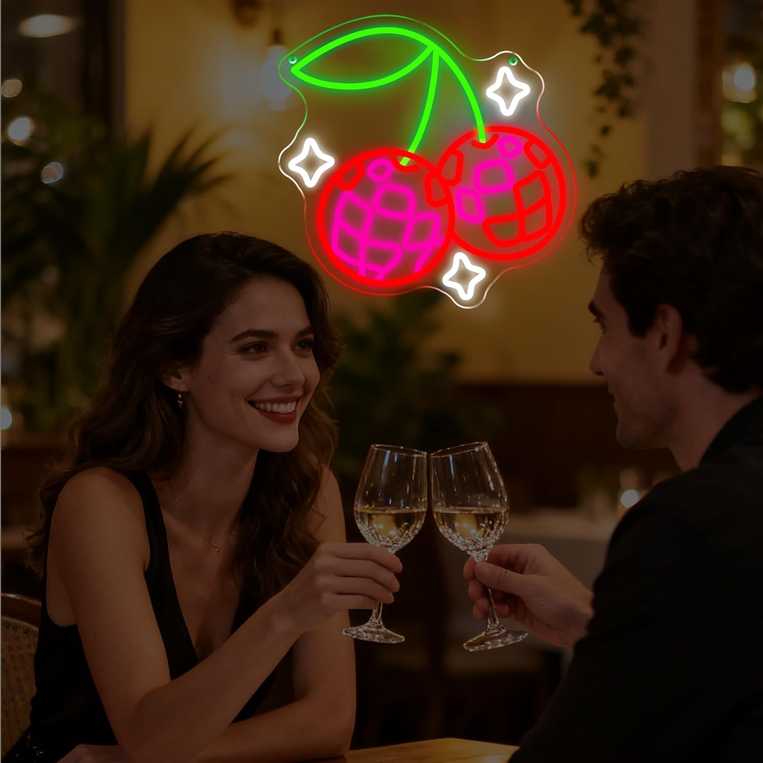 مصباح حائط LED على شكل كرة ديس - مراجعة Neon Sign Party وسعره